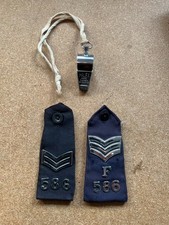 POLICE EPAULETTES & WHISTLE - FREE UK POSTAGE!!