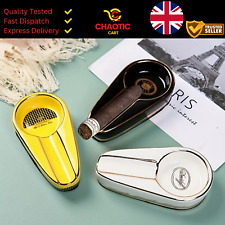 Ceramic Cigar Ashtray Single Cigarette Holder Slot Portable Travel Ash Anti-Slip