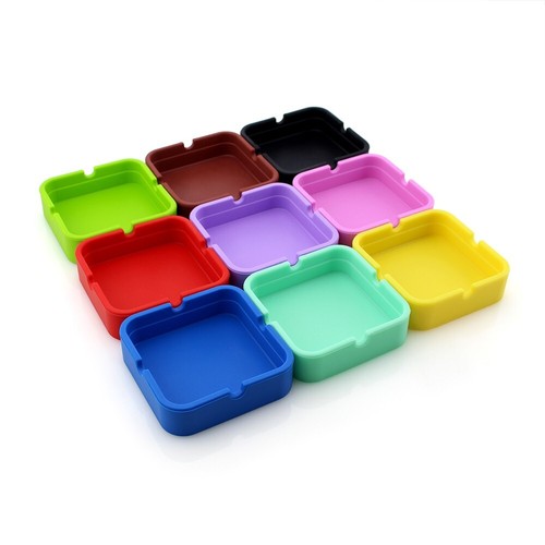 Silicone ashtrays square - silicone,