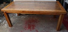 Dining Table Industrial Style in Recycled Teak Wood from Boats 200x10 cm