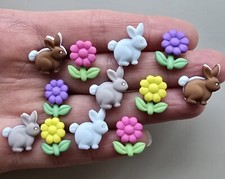 Craft Buttons TINY BUNNIES &