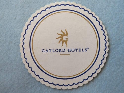 Beer coaster gaylord hotels - coaster,
