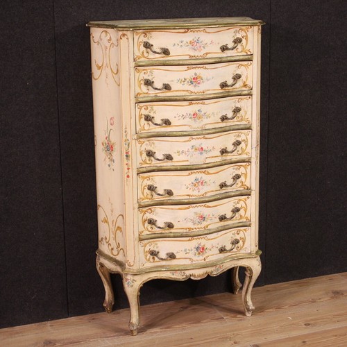 Painted tallboy antique style