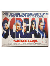 Scream Quad Poster Signed by