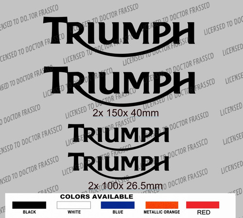 Triumph tank decal stickers - tank, decal/stickers