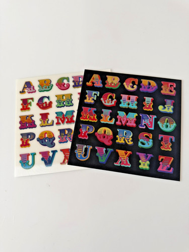 Ben eine lenticular alphabet - -,