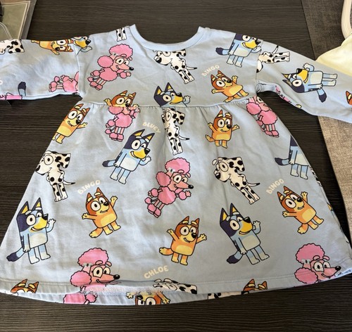 Bluey girls long sleeve - long, dress