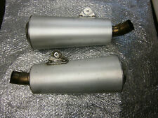 DUCATI MONSTER 646 2008-2013  0EM PAIR OF EXHAUST SILENCER MUFFLER END CAN PIPES
