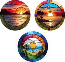 Sunset Decorative Stained
