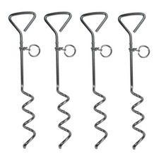 4 x Strong Metal Dog Corkscrew