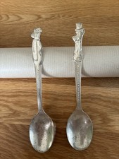 Yogi Bear and Huckleberry Hound EPNS Spoons Made In Sheffield 1960’s Vintage