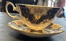 ELIZABETHAN STAFFORDSHIRE - “Balmoral” FINE BONE CHINA TEA CUP AND SAUCER