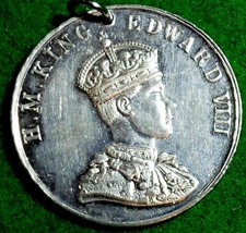 1937 Edward VIII Coronation Medal . 38mm.