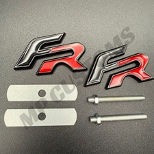 Gloss Black & Red FR Badge