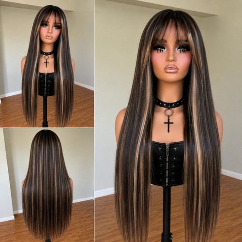 Synthetic hair brown - hair,