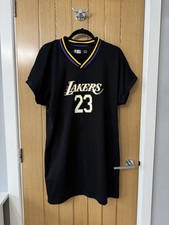 LA Lakers Womens NBA Black Mesh Dress. LeBron James