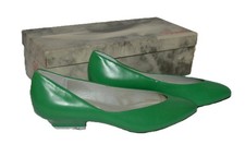 9 West Clear Green KITTEN HEEL