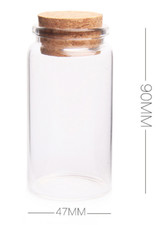 Clear Glass Bottles with Cork