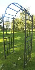 Metal Garden Arch Climbing Rose Plant Support Frame Archway Arbour Heavy Duty 