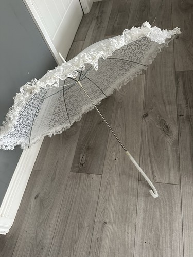 Vintage ivory lace - ivory, parasol