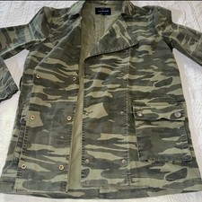 Lucky Brand Green Camo Trench