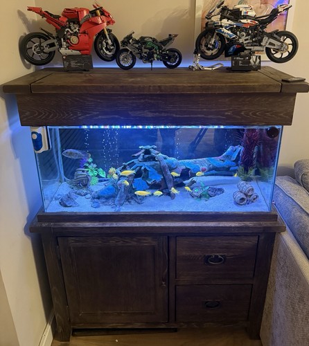 250l fish tank with led - tank,