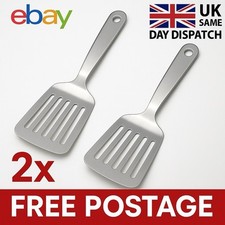 2x Stainless Steel Burger/Fish