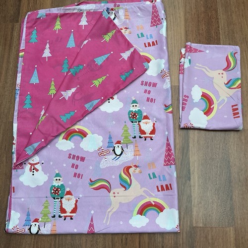 Pink christmas unicorn - christmas,
