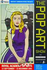 The Pop Art Show Exhibition Poster, 1991 features Roy Lichtenstein Stunning 