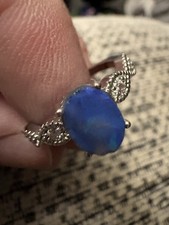 Black Opal, Sterling Silver