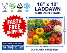 16x12x3 mil slider zip bags - 16x12x3,