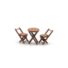 WOODEN BISTRO TABLES & CHAIRS