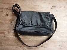 Luca Bocelli Black Leather Crossbody Bag
