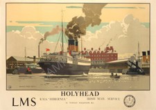 Vintage railway poster - vintage,