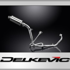 HONDA XL125V VARADERO FULL EXHAUST SYSTEM 225mm STAINLESS OVAL SILENCER