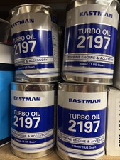 4x Eastman Turbo Oil, 2197, 946ml Dinted Tins