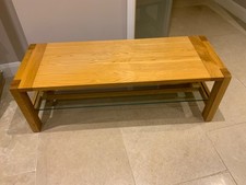 Solid Oak and Glass Coffee