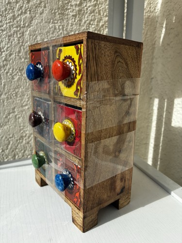 Vintage indian drawer wooden - indian,