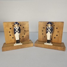 Vtg Cast Iron Colonial Soldier