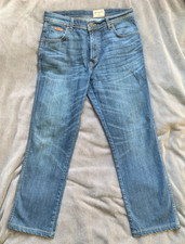Wrangler 1947 TEXAS Blue Jeans Stretch Straight Regular  W34 x L34 VGC
