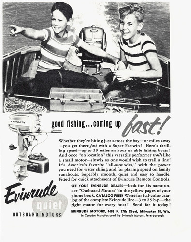 Evinrude outboard motor - evinrude,