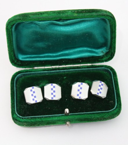 Art deco silver and blue - art,