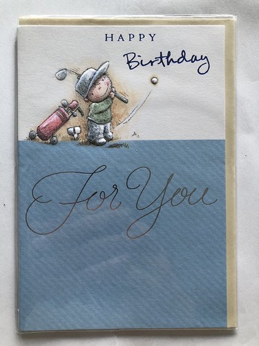 Open male happy birthday card - birthday,