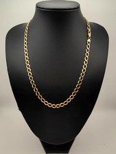 9ct yellow gold curb - gold,