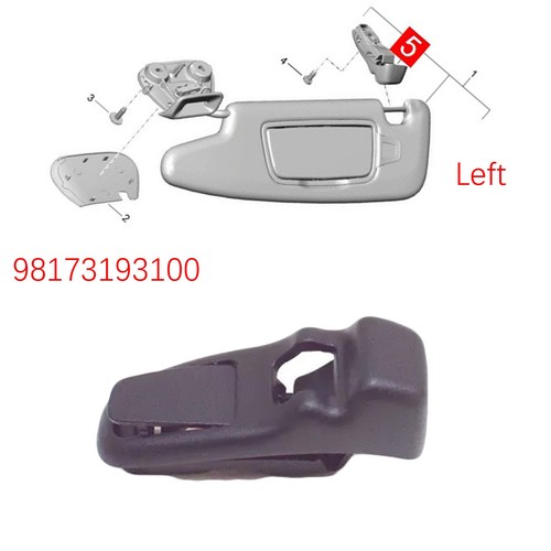 Sun visor holder - sun, clip