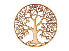 Wooden MDF Round Tree Of Life