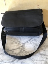 Gap Soft Black Leather Messenger Bag 