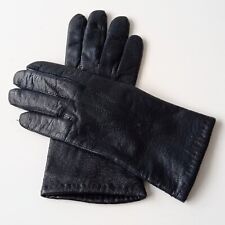 ✅Debenhams Real Leather Women's Black Gloves Size M 23 Cm Long 