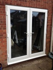 WHITE PVC uPVC FRENCH DOORS
