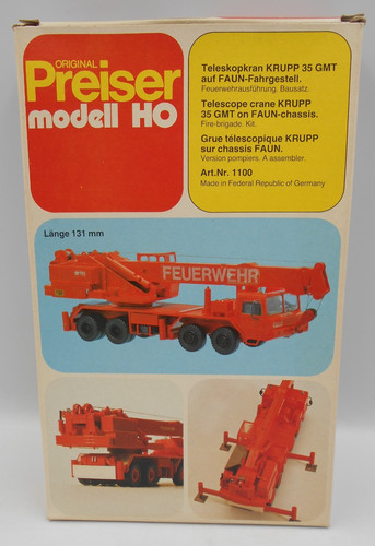 Preiser plastic model kit - ho,
